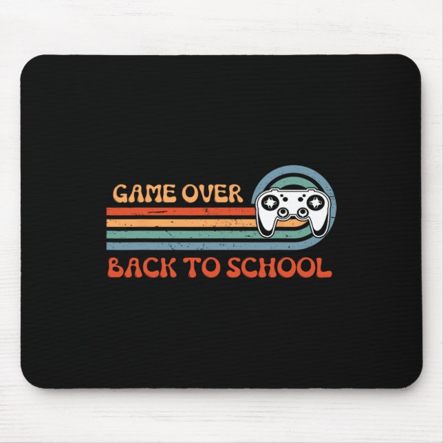 Tillbaka till skolans roliga spel över lärarstuden musmatta (Framsidan)