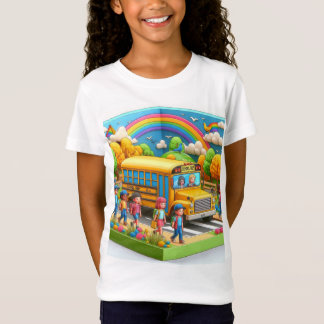 Tillbaka till skolans stolthet tjejer t shirt