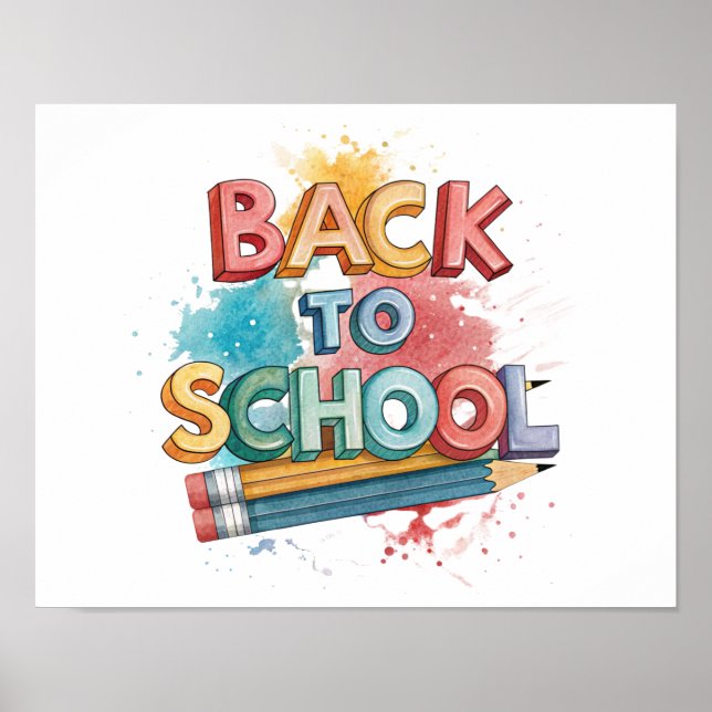 Tillbaka till skolans utskrivbara posterskylt poster (Framsidan)