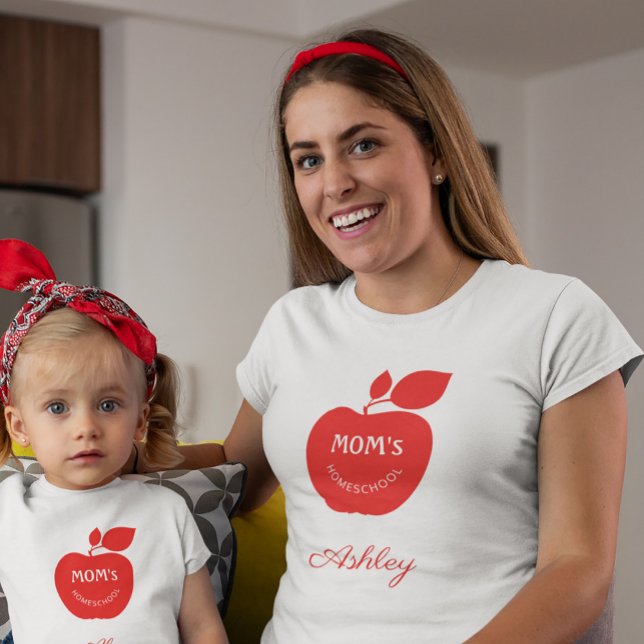 Tillbaka till skolmamman "homeschool" t shirt (Skapare uppladdad)