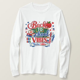 Tillbaka till skolstämning Lärarupplaga Långärmad T Shirt