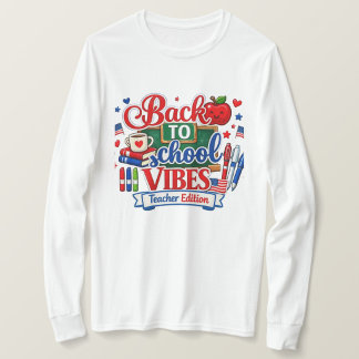 Tillbaka till skolstämning Lärarupplaga Långärmad T Shirt