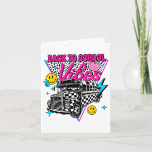 Tillbaka till skolstämning Skolbuss Preppar lärare Kort