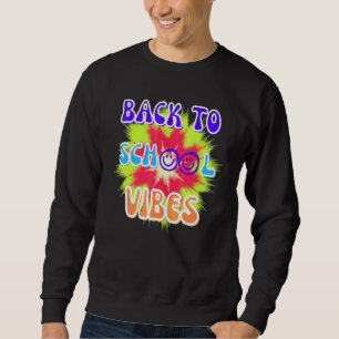 Tillbaka Till Skolstämning Tie Die Barnkläder Pojk Lång Ärmad Tröja