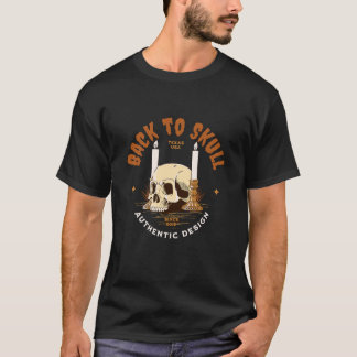 Tillbaka till Skull - Autentiserad design T Shirt