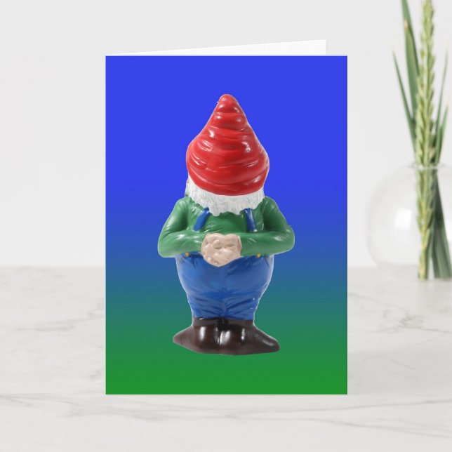 Tillbaka till stående Gnome Helgkort (Framsida)