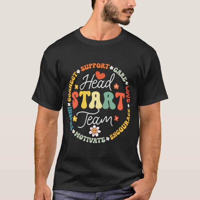 Tillbaka till startteamet Hemeschool Teacher Heads T Shirt (Framsida)