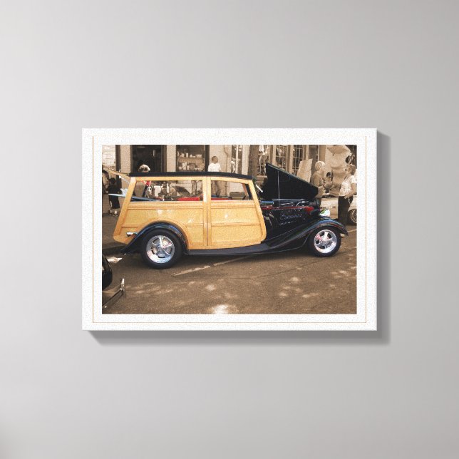 Tillbaka till stranden (w/gräns) canvastryck (Framsida)