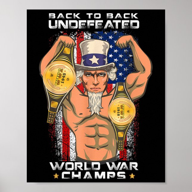 Tillbaka till Världskriget Champs-farbror Sam Poster (Framsidan)