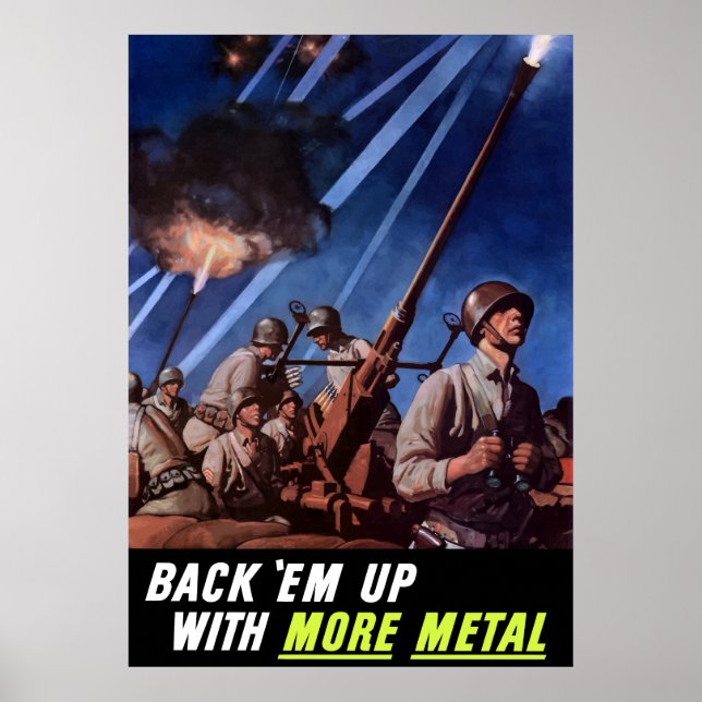 Tillbaka upp med mer Metall Poster (Framsidan)