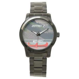 Tillbaka! Wrist Watch Kayaks Mtns, Oversibel Unise Armbandsur