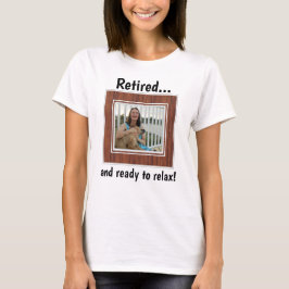 Tillbakadragen Anpassningsbar Foto Pension Party G T Shirt