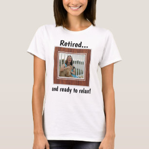 Tillbakadragen Anpassningsbar Foto Pension Party G T Shirt