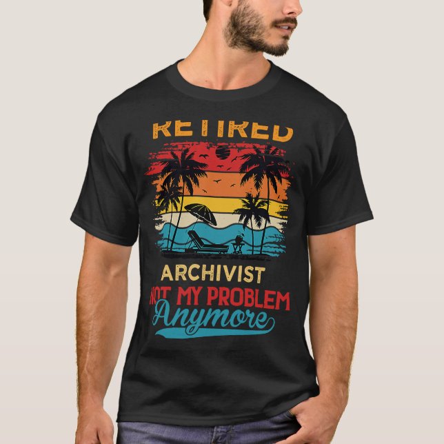 Tillbakadragen arkivvisare - inte mitt problem län t shirt (Framsida)