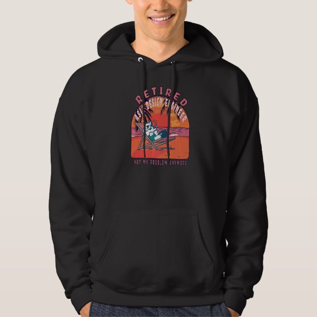 Tillbakadragen asiatisk design Ingenjör Vintage Pe Hoodie (Framsida)