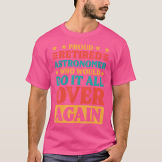 Tillbakadragen astronomer och astronomi Älskare T Shirt