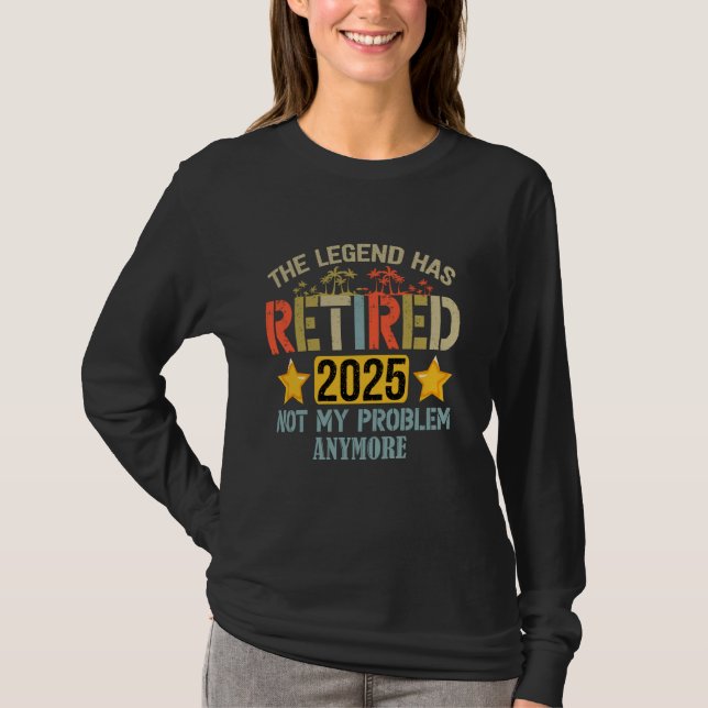 Tillbakadragen förklaring 2025 - inte mitt problem t shirt (Framsida)