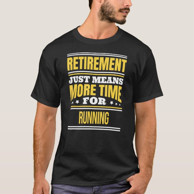 Tillbakadragen löpande Springer som Pensioner T Shirt (Framsida)