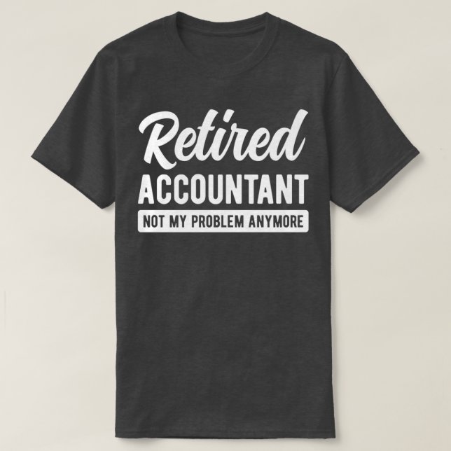 Tillbakadragen revisor, inte mitt problem längre r t shirt (Design framsida)