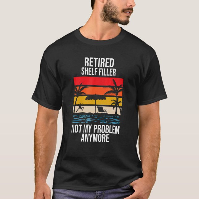 Tillbakadragen Shelf Filler Inte mitt problem läng T Shirt (Framsida)