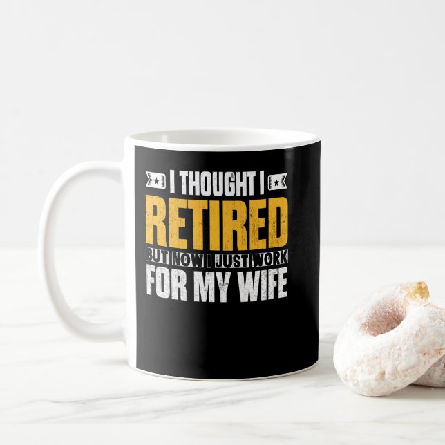Tillbakadraget 2021 Pension Gift jag trodde jag va Kaffemugg (Med munk)