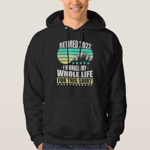 Tillbakadraget 2022 arbetade jag hela mitt liv Pen Hoodie