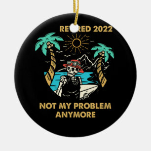 Tillbakadraget 2022 Mitt problem är inte längre Pe Julgransprydnad Keramik