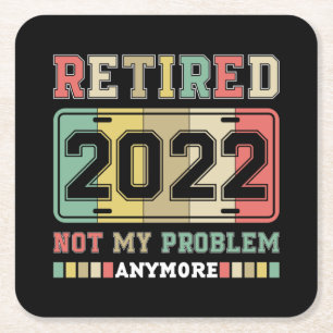 Tillbakadraget 2022 Mitt problem är inte längre Pe Underlägg Papper Kvadrat