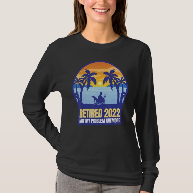 Tillbakadraget 2022 Mitt problem kvarstår inte län T Shirt (Framsida)
