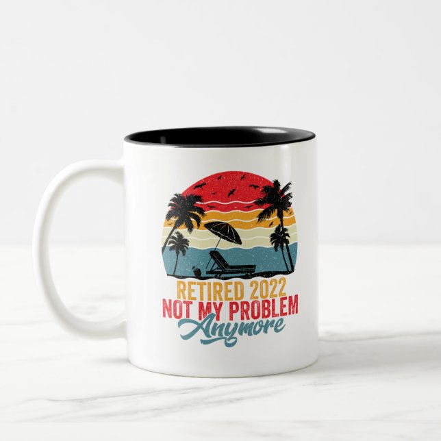 Tillbakadraget 2022 Mitt problem kvarstår inte län Två-Tonad Mugg (Vänster)