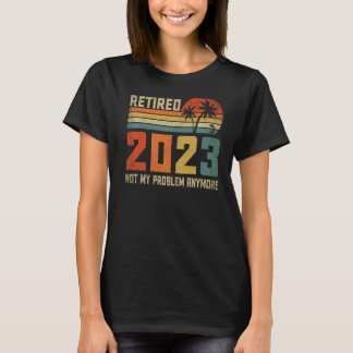 Tillbakadraget 2023 - Inte mitt problem längre Vin T Shirt
