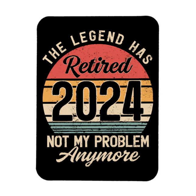 Tillbakadraget 2024 Inte mitt problem längre Magnet (Vertikal)