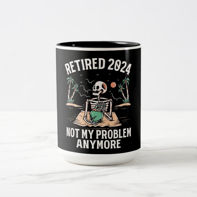 Tillbakadraget 2024 Inte mitt problem längre Pensi Två-Tonad Mugg (Center)
