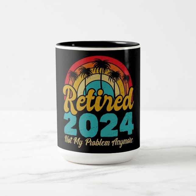 Tillbakadraget 2024 Inte mitt problem längre Pensi Två-Tonad Mugg (Center)
