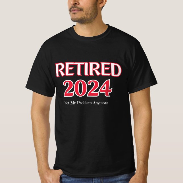 Tillbakadraget 2024 Inte mitt problem längre T Shirt (Framsida)