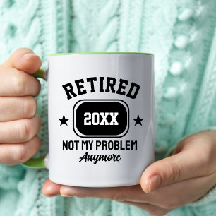 Tillbakadraget 2024 Inte mitt problem Pension Mugg