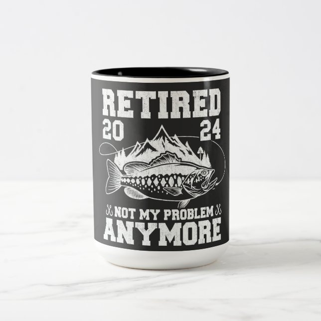 Tillbakadraget 2024 Mitt problem är inte längre mi Två-Tonad Mugg (Center)