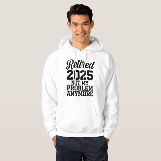 Tillbakadraget 2025 Inte mitt problem längre, EST  Hoodie (Hel framsida)