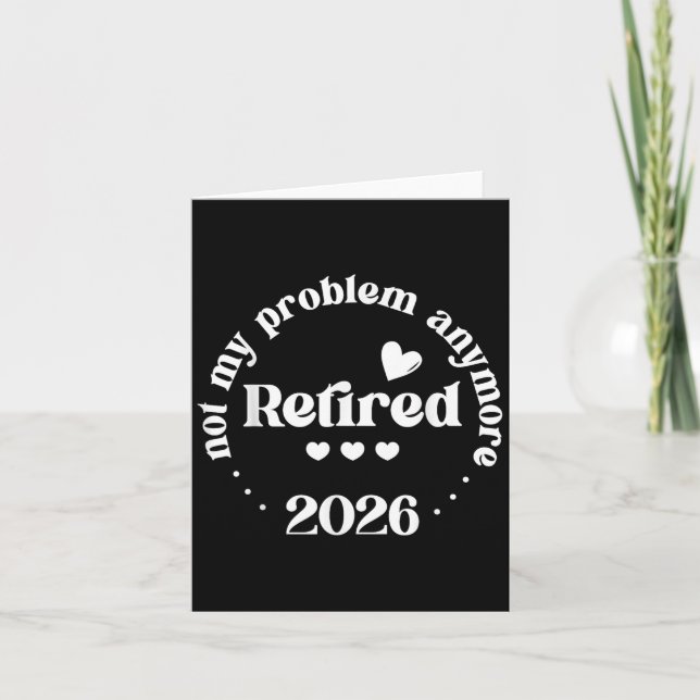 Tillbakadraget 2026 Mitt problem är inte längre ro Kort (Framsida)