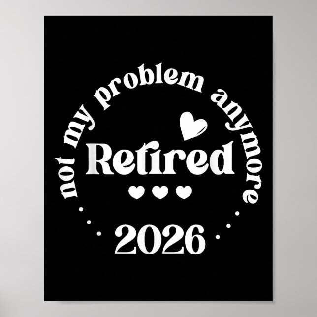 Tillbakadraget 2026 Mitt problem är inte längre ro Poster (Framsidan)