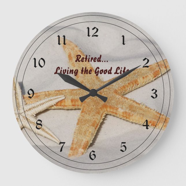 Tillbakadraget... Att leva Bra Life Stor Klocka (Framsida)