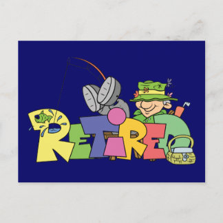 Tillbakadraget Borta fiske Vykort