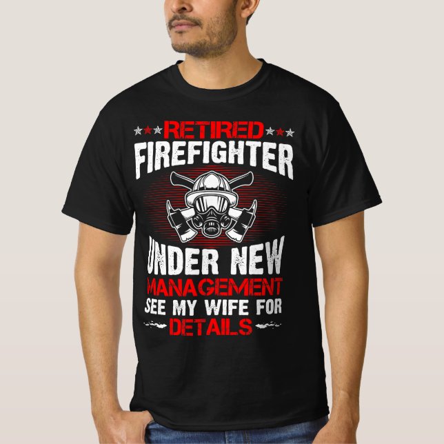 Tillbakadraget brandsläckare under ny ledning t shirt (Framsida)