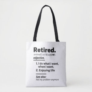 Tillbakadraget definitionsnamn, Pension Gag Gift Tygkasse