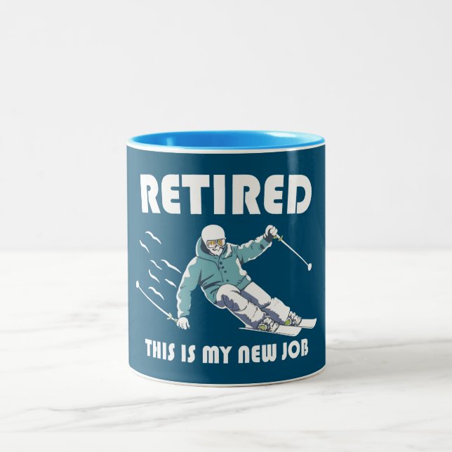 Tillbakadraget Det här är mitt nya jobb som hoppas Två-Tonad Mugg (Center)