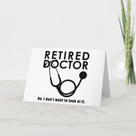 Tillbakadraget Doktor w Stethoscope och Sassy Funn Kort