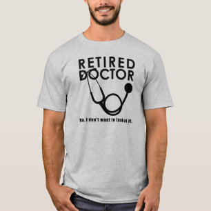 Tillbakadraget Doktor w Stethoscope och Sassy Funn T Shirt