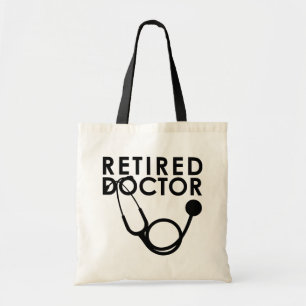Tillbakadraget Doktor w Stethoscope och Sassy Funn Tygkasse