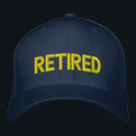 Tillbakadraget Embroized Hat Broderad Keps<br><div class="desc">Skrovade gåvor från pension till pensionärerna för att lägga till en liten bit av klass till deras garderob och tillbehör i firande under dessa pension år.</div>
