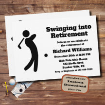Tillbakadraget Golf Player Swinging in i Pension-m